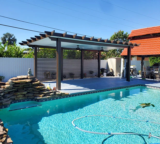 Aluminum pergolas materials patio kits